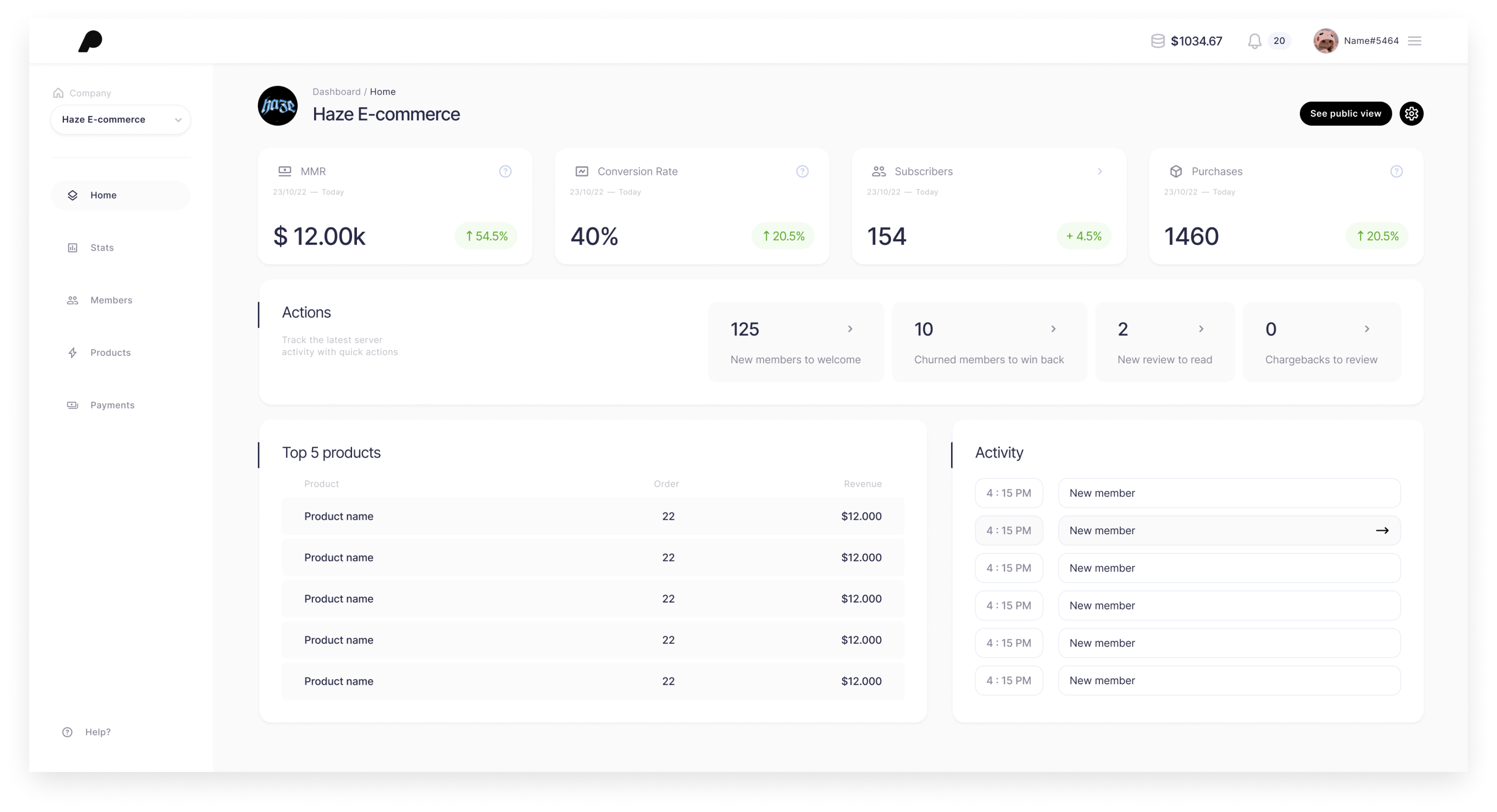 ProductSniper Dashboard Preview